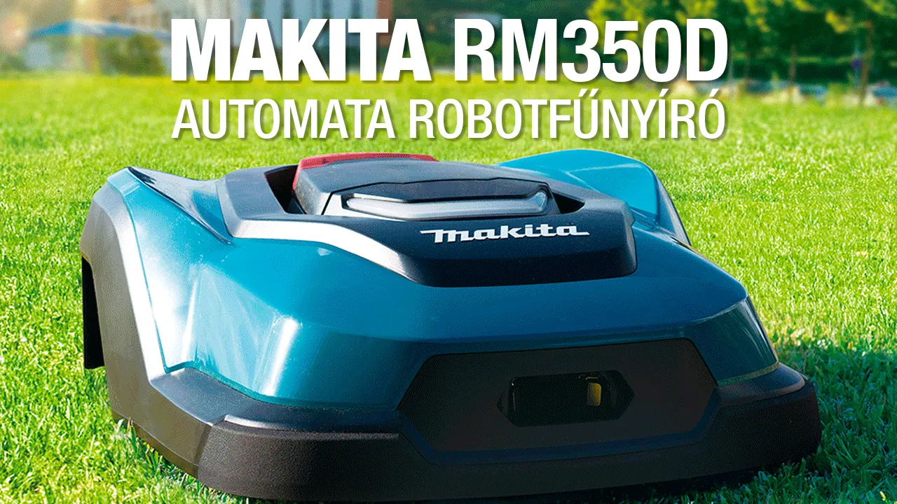 Robot a kertben! - Hamarosan kapható a Makita® RM350D robotfűnyíró