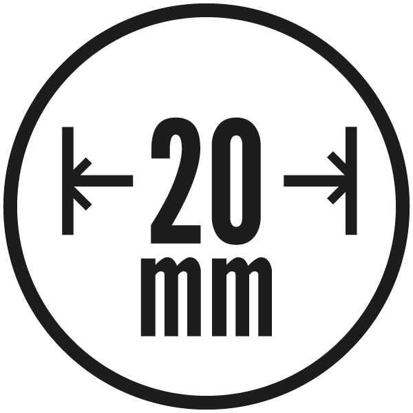 Nyílás: 20 mm