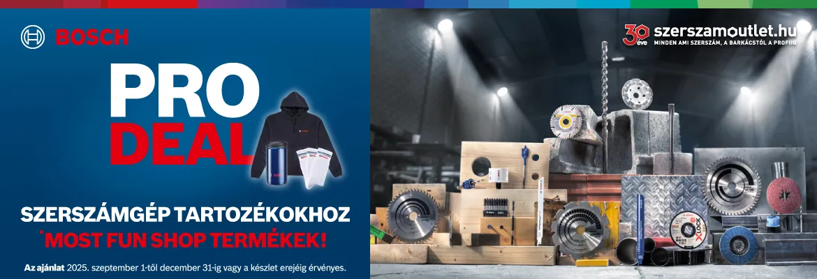 BOSCH PRO DEAL » TARTOZÉK (2025. szeptember 1-től 2025. december 31-ig)