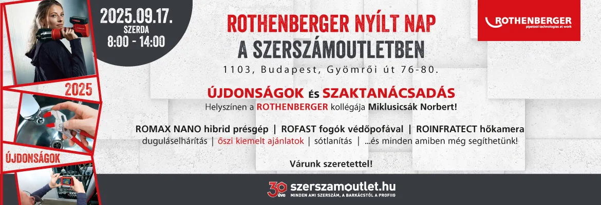 ROTHENBERGER nyílt nap 2025. szeptember 17.