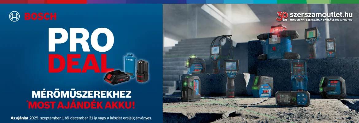 BOSCH PRO DEAL » MÉRŐMŰSZEREK (2025. szeptember 1-től 2025. december 31-ig)