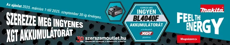 Makita XGT akkumulátor kampány 2025 (2025. március 1-től 2025. szeptember 30-ig)