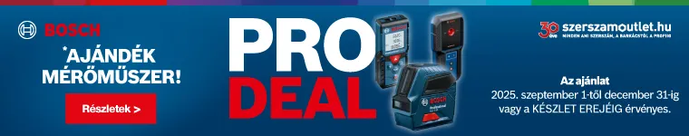 BOSCH PRO DEAL » ÚJ FESZÜLTSÉGVIZSGÁLÓ MÉRŐMŰSZER (2025. szeptember 1-től 2025. december 31-ig)