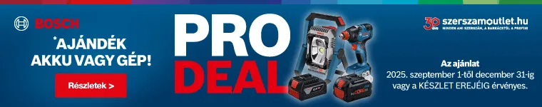 BOSCH PRO DEAL » 18V PROFESSIONAL GÉPEK (2025. szeptember 1-től 2025. december 31-ig)