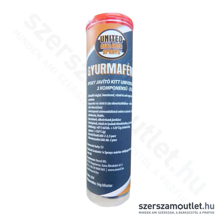 UNITED SEALANTS Gyurmafém Epoxy kitt 2K 56g (US3130)