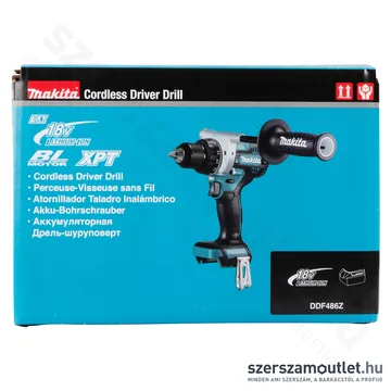 MAKITA DDF486Z Akkus szénkefementes fúró-csavarbehajtó (18V) (Akku és töltő nélkül!)