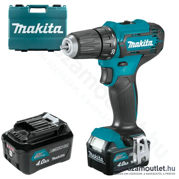 MAKITA DF333DSME akkus fúró-csavarbehajtó kofferben (2x4,0Ah/12V)