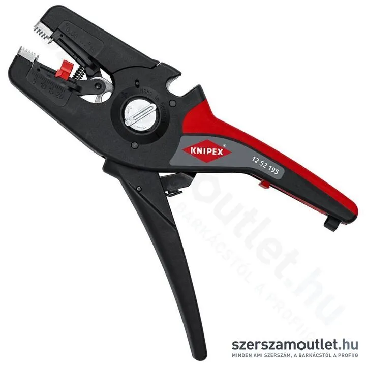 KNIPEX PreciStrip16 Automatikus huzalcsupaszító (blankoló) fogó 195mm (12 52 195)