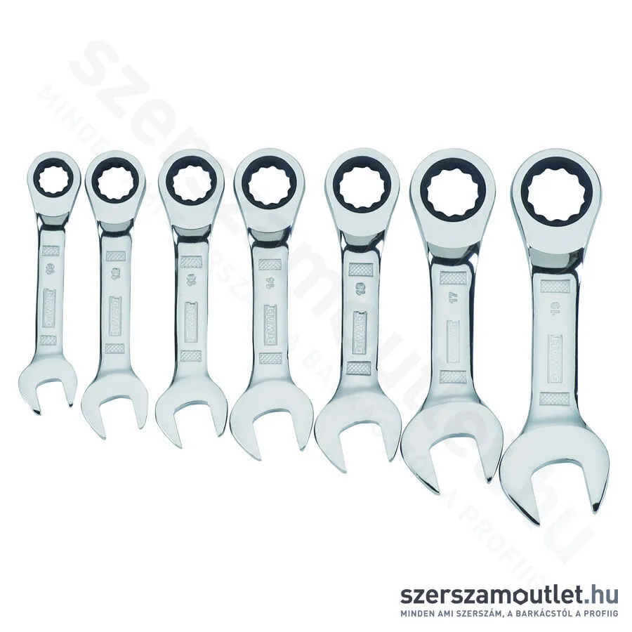 DEWALT Törpe Csillag-villáskulcs készlet, 7 darabos, (10-19mm) (DWMT19261-0)