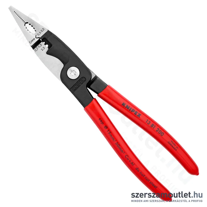 KNIPEX Elektromos szerelőfogó 200mm (13 81 200)