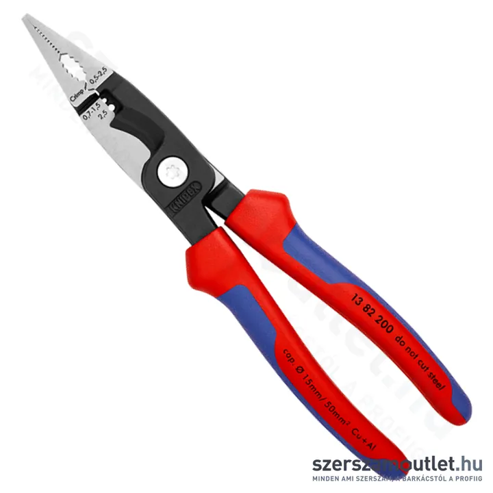 KNIPEX Elektromos szerelőfogó 200mm (13 82 200)