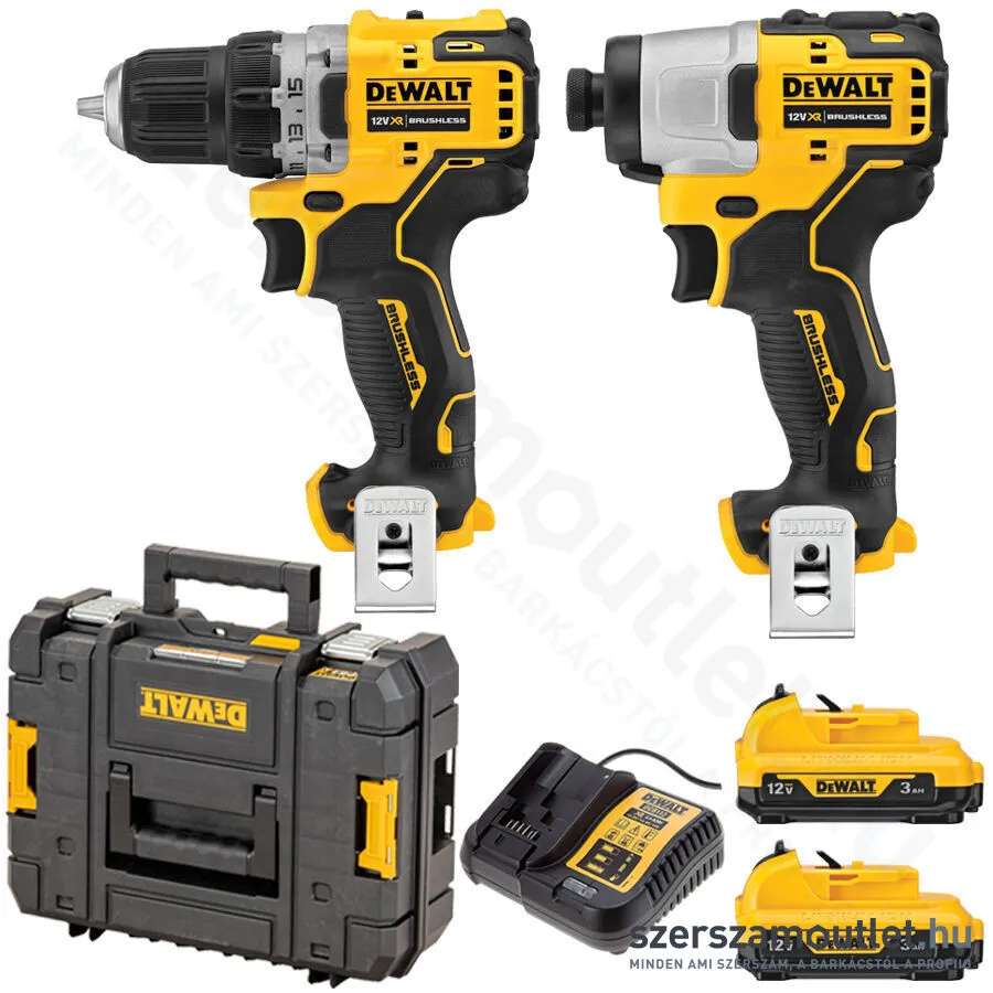 DEWALT DCK2110L2T-QW Akkus combopack (DCD701+DCF801) TSTAK Kofferben