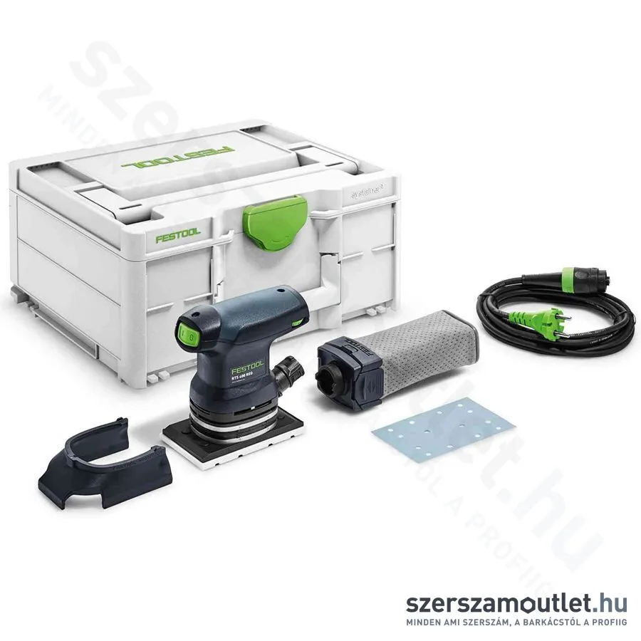FESTOOL RTS 400 REQ-Plus vibrációs csiszoló systainer-ben (250W/80x130mm)