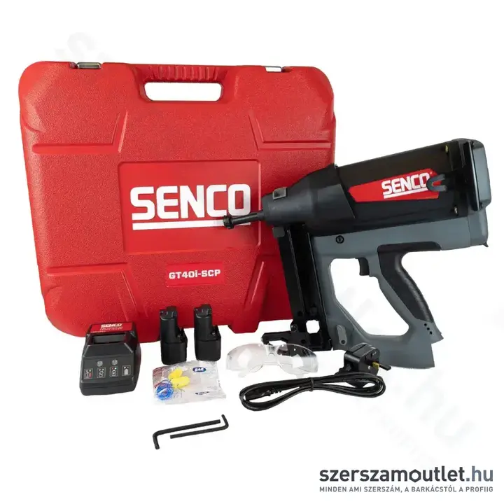 SENCO GT40i-SCP Akkus gázpatronos betonszegező 15-40mm kofferben (90J/7,2V/2×2,5Ah) (15VS2001N)