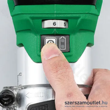 HIKOKI M1808DA-BASIC-HSC Akkus élmaró szénkefementes HITBOXBAN (6-8mm/18V) (Akku és töltő nélkül)
