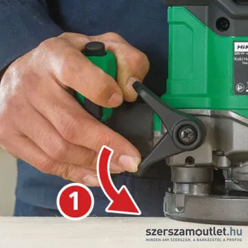HIKOKI M3612DA-BASIC Akkus felsőmaró szénkefementes (6/8/12mm) MULTI VOLT(36V) (Akku, töltő nélkül!)