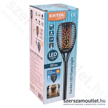 EXTOL Éjszakai, kerti LED lámpa IP65 (35lm/79cm)