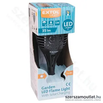 EXTOL Éjszakai, kerti LED lámpa IP65 (35lm/79cm)