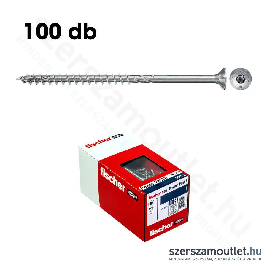 FISCHER FPF II CTP BC Faforgácslapcsavar 6,0x120mm SF HG TX30 [100db/doboz] (670460)