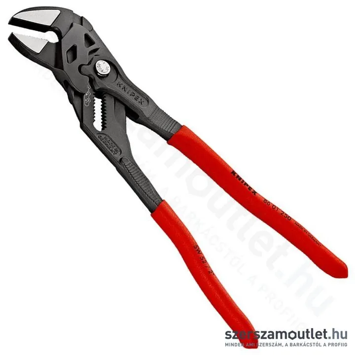 KNIPEX Párhuzamfogó, fogó és csavarkulcs egyben 250mm (86 01 250)