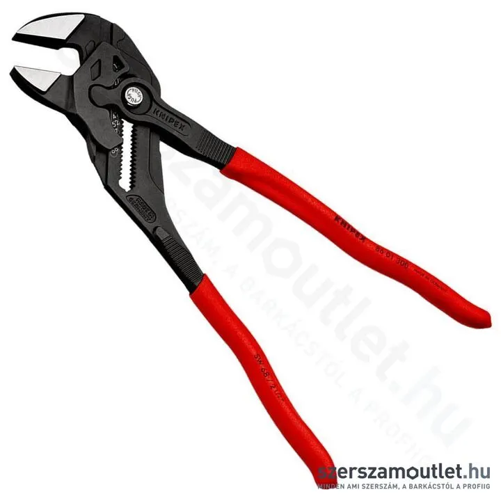 KNIPEX Párhuzam, fogó és csavarkulcs egyben 300mm (86 01 300)