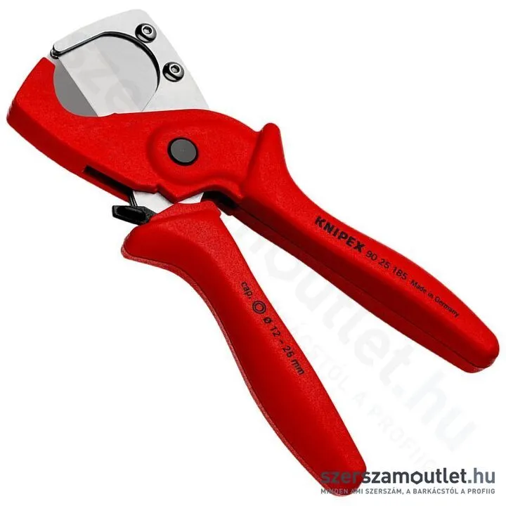 KNIPEX Csővágó többrétegű és pneumatikus tömlőkhöz 12-25mm (90 25 185)