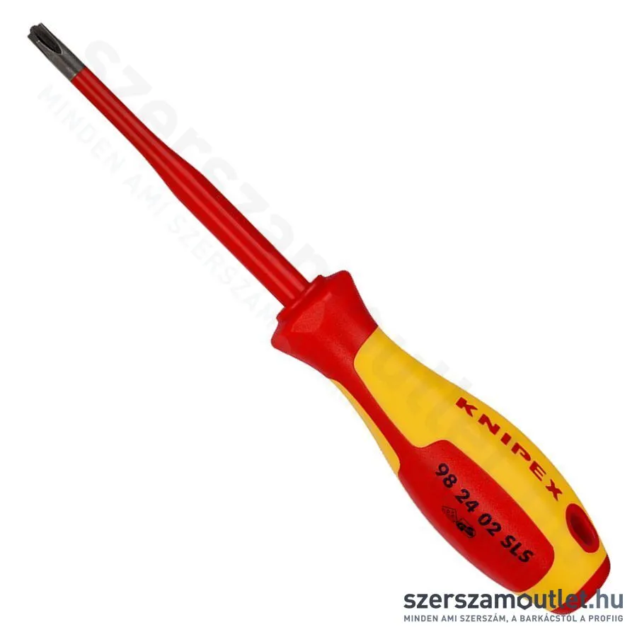 KNIPEX VDE Csavarhúzó kereszthornyos csavarokhoz, Phillips, 212mm (98 24 02 SLS)