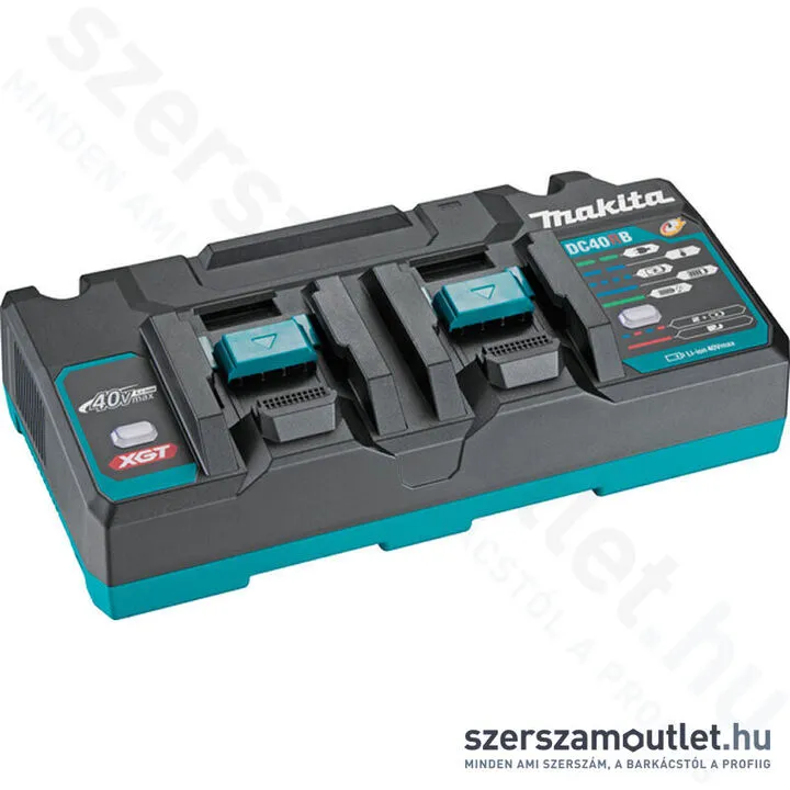 MAKITA 40V max XGT Li-ion gyorstöltő DC40RB kétportos (191N09-8)