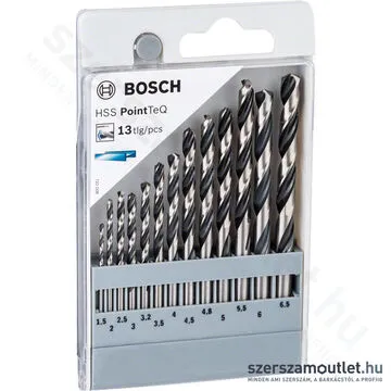 BOSCH HSS PointTeQ fémfúró készlet (13db, 1,5-6,5 mm)