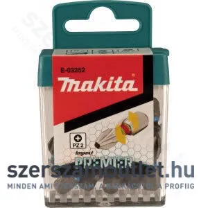 MAKITA impact PREMIER torziós csavarbehajtó bit PZ2 25mm 15db (E-03252)