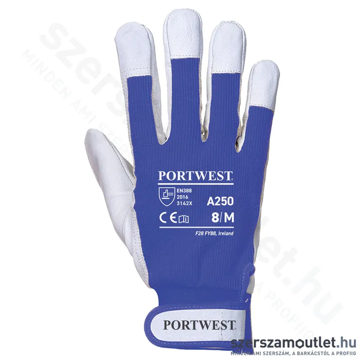 PORTWEST A250 Tergsus védőkesztyű kék (M) (A250BLU)