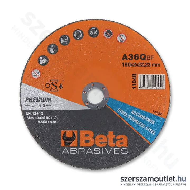 BETA 11049 INOX Vágókorong rozsdamentes acélhoz 230x2,0x22,23mm (110490019)