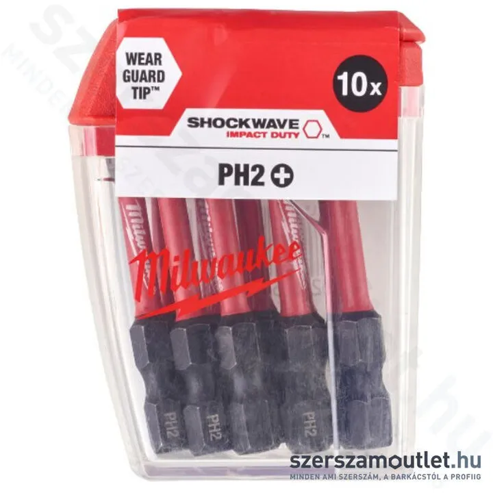 MILWAUKEE SHOCKWAVE IMPACT DUTY Bithegy PH2x50mm (10db)