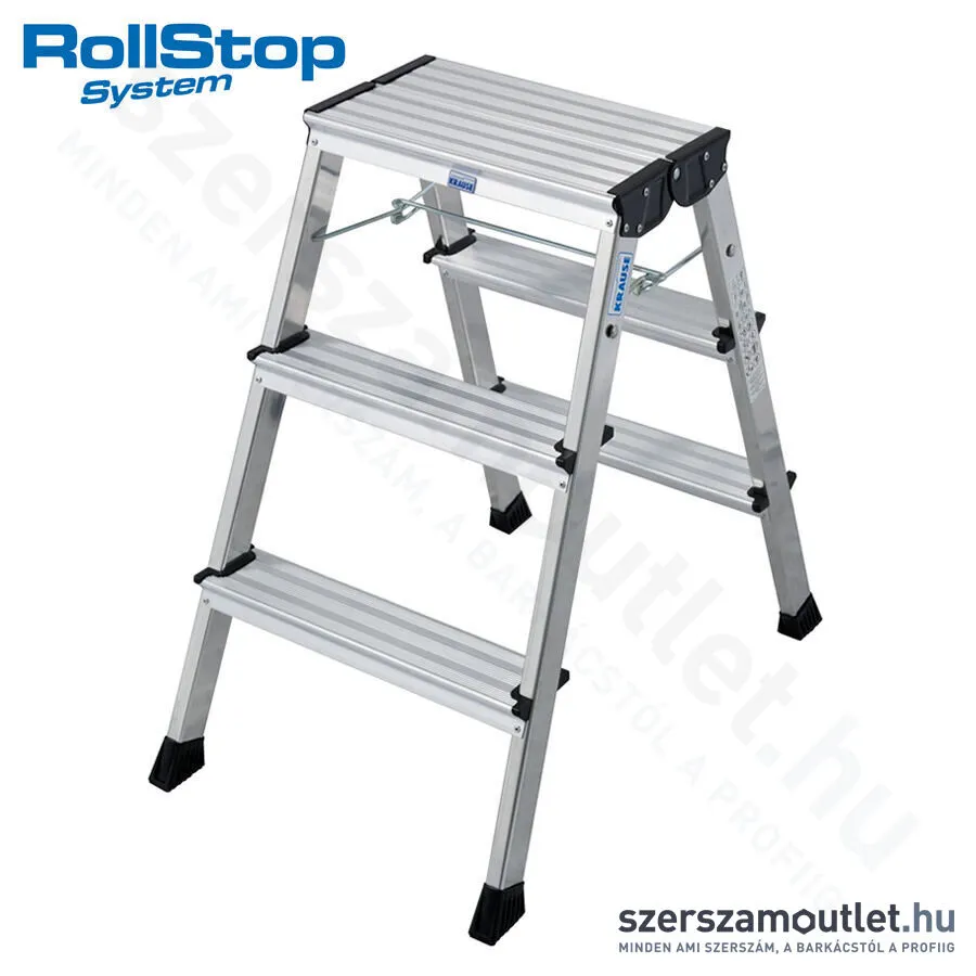 KRAUSE MONTO ROLLY Összecsukható, gurítható fellépő 2x3 fokos (Alu) (130068)