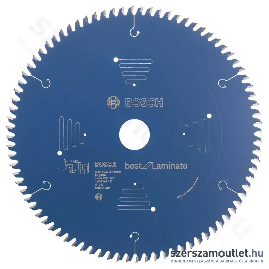 BOSCH Körfűrészlap laminált padlóhoz, Best for Laminate, 254x2.5/1.8x30mm, 84 fog (2 608 642 135)