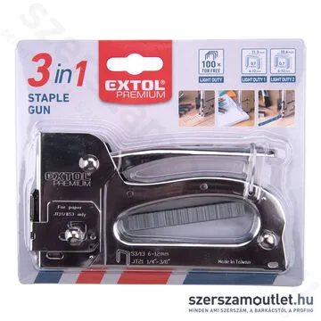 EXTOL Fémházas tűzőgép (10,6-11,3x6-12mm)