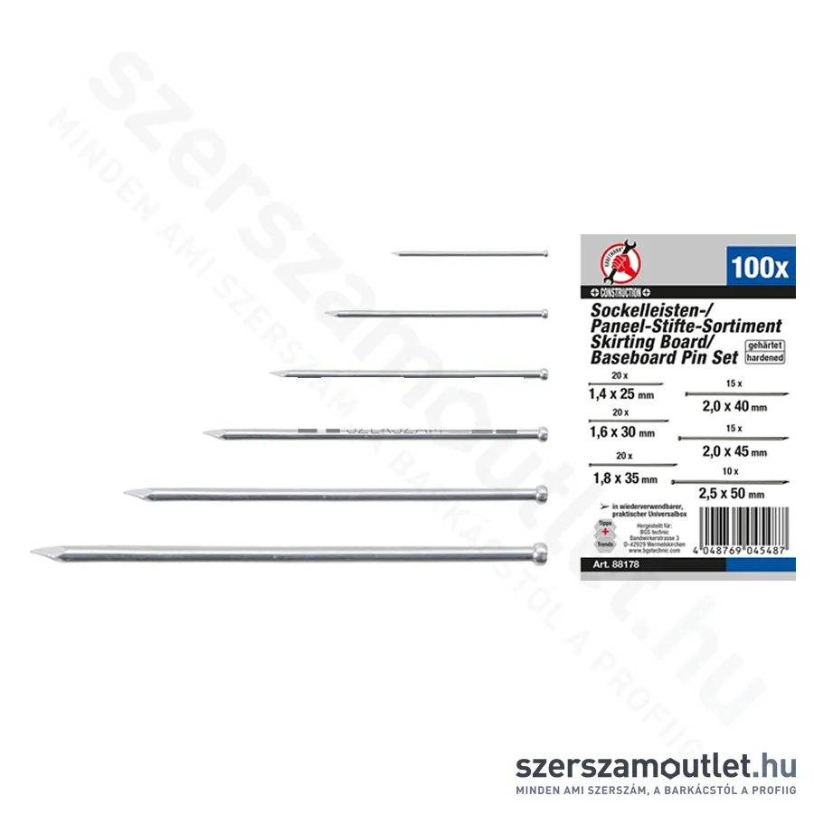 BGS Bognár szeg klt. 100db (BGS-88178)