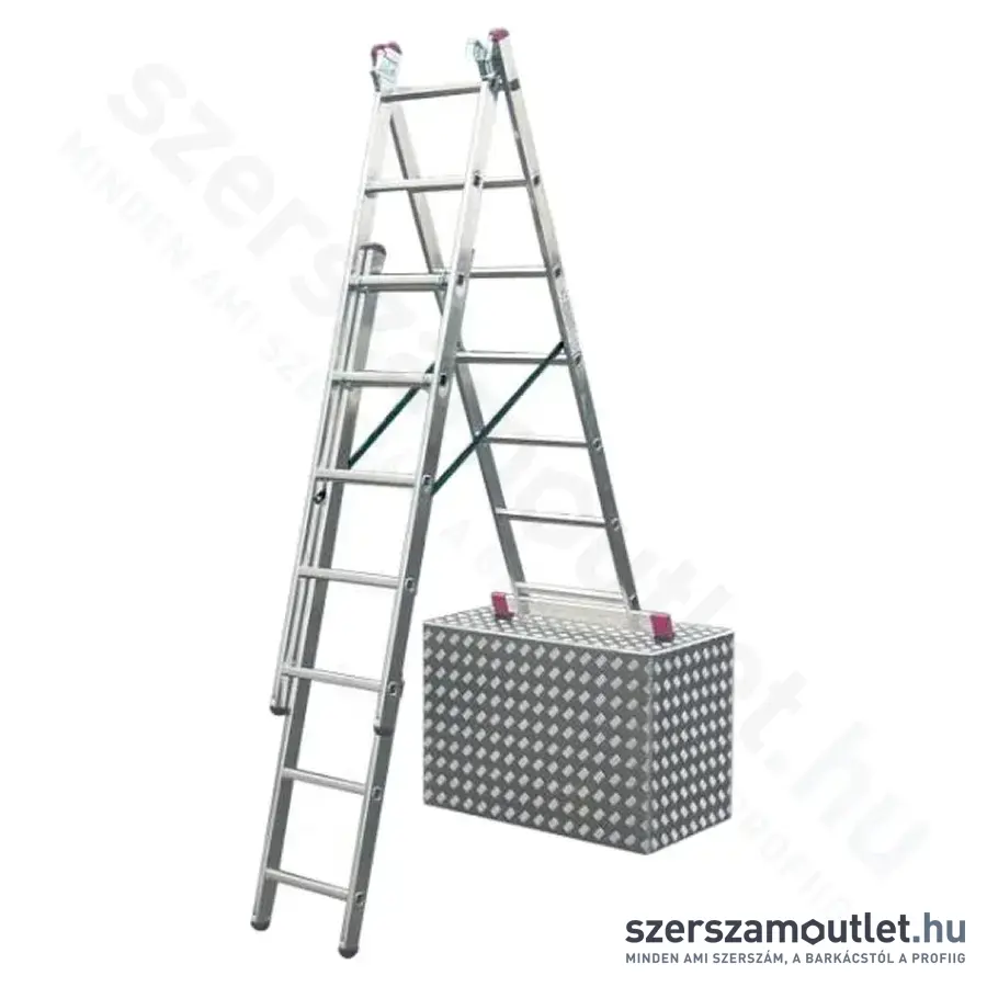 KRAUSE CORDA Sokcélú létra lépcsőfunkcióval 3x7 fokos (013378)
