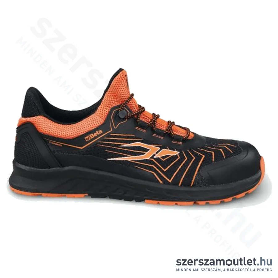 BETA 7352A Jól szellőző mesh szövet cipő TPU betétekkel (Fekete/Narancs) (0735200)