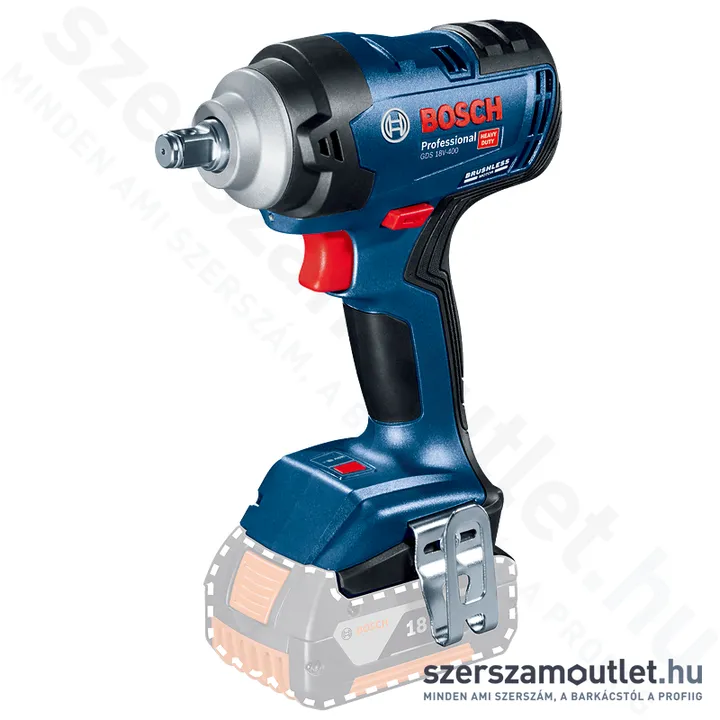 BOSCH GDS 18V-400 Akkus ütvecsavarozó szénkefementes (18V) (1/2