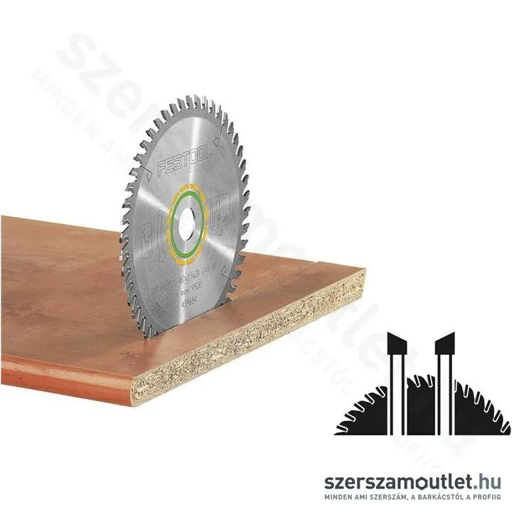 FESTOOL körfűrészlap WOOD FINE CUT HW 225x2,6x30 W48 CS70-hez