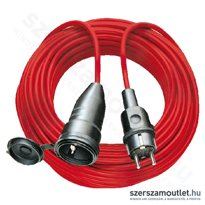 BRENNENSTUHL Hosszabbítókábel 20m piros gumi kábel (3x1,5mm) IPARI IP44 (1162140)