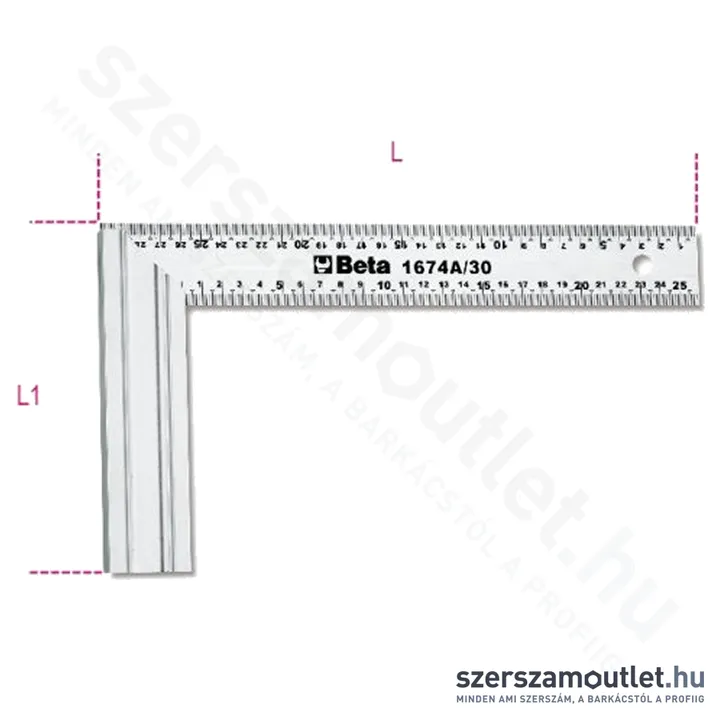 BETA 1674A Asztalos derékszög 300/69mm (016740130)
