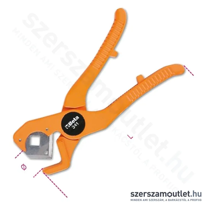 BETA 341 Csővágó fogó műanyag csövekhez 190mm (003410001)