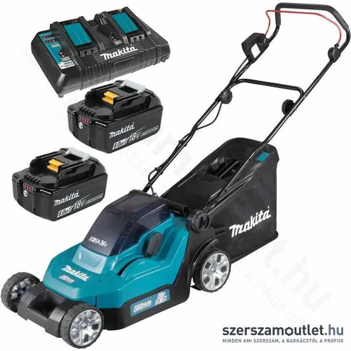 MAKITA DLM382PG2 Akkus fűnyíró (2x18V/2x6,0Ah/38cm)