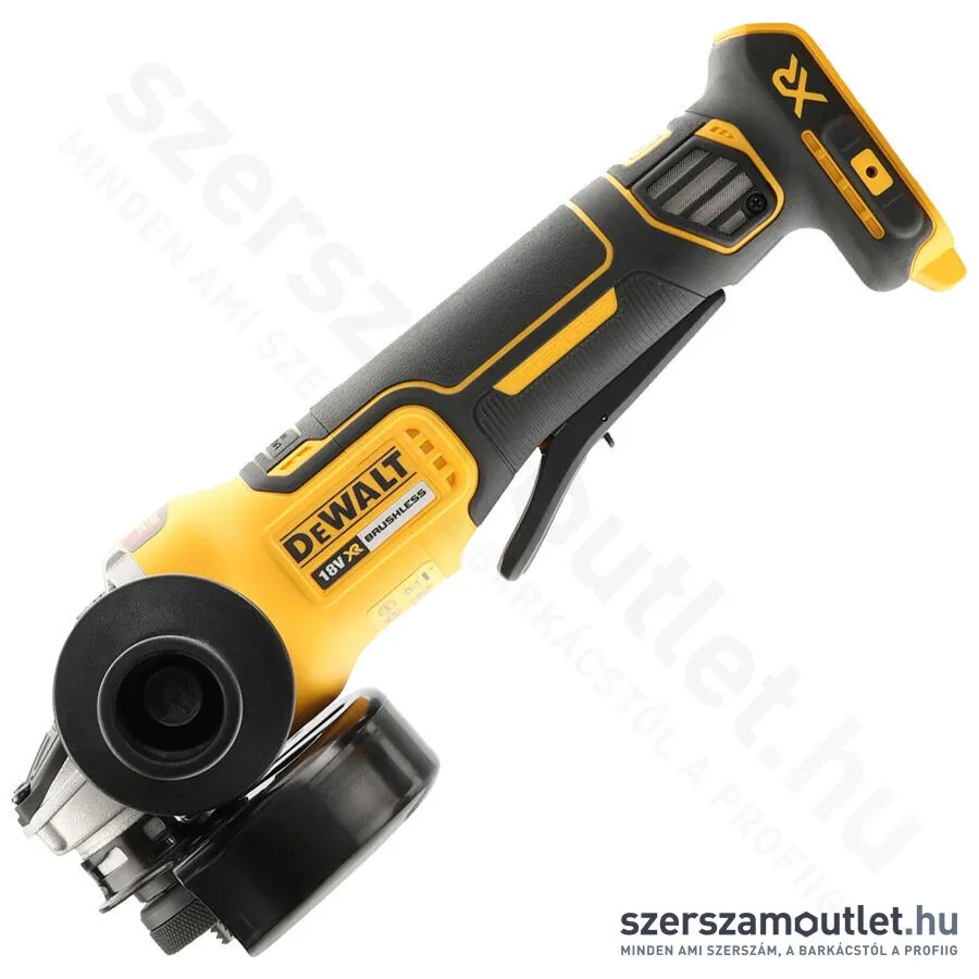 DEWALT DCG406N-XJ Akkus Szénkefementes Sarokcsiszoló (18V/125mm) (Akku és töltő nélkül)