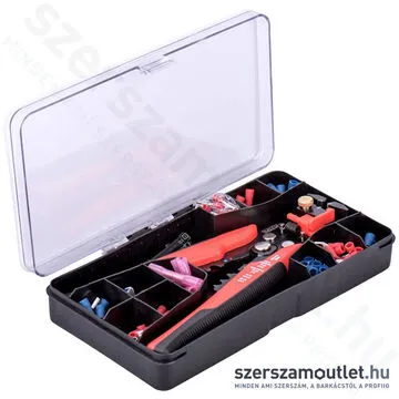 EXTOL Vezeték csupaszító és krimpelő fogó + saru készlet 230 részes (0,2-6mm)
