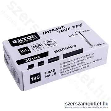 EXTOL Szeg fejjel 18G/2x30mm (6000db)