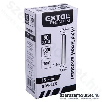 EXTOL Tűzőkapocs 19mm (3000db)