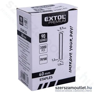 EXTOL Tűzőkapocs 40mm (3000db)